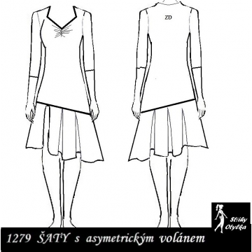 Šaty s volánem Polinka
