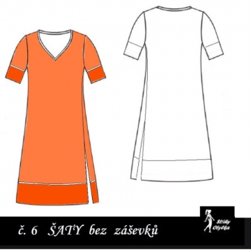 Šaty s véčkovým výstřihem Nataša
