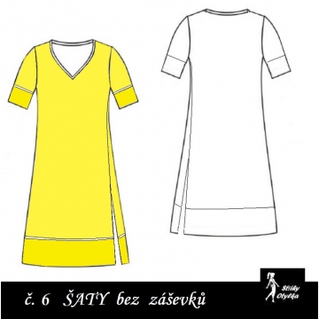 Šaty s véčkovým výstřihem Nataša