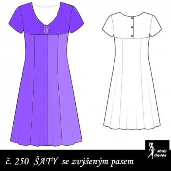 Šaty s véčkovým výstřihem Xena