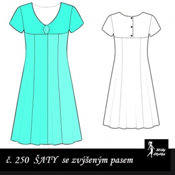 Šaty s véčkovým výstřihem Xena