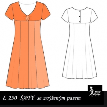 Šaty s véčkovým výstřihem Xena