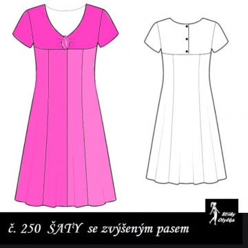 Šaty s véčkovým výstřihem Xena