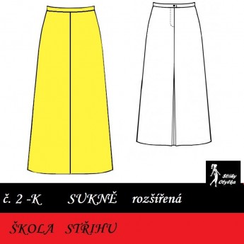 Škola střihu - SUKNĚ rozšířená Bohunka