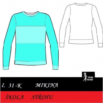Škola střihu - MIKINA Leoš