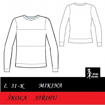 Škola střihu - MIKINA Leoš