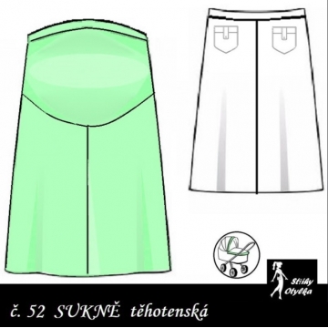 Sukně Klárka - mateřský střih