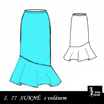 Sukně s asymetrickým volánem, Věruška