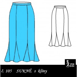 Dílová sukně s klínky, Adriana