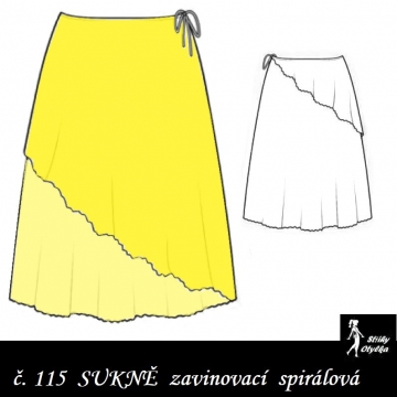 Zavinovací sukně Daniela